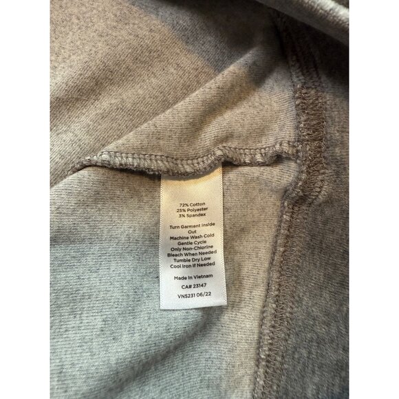 Talbots Gray Pullover Sweatshirt Soft Long Sleeve Comfy Casual Size S - Picture 7 of 8